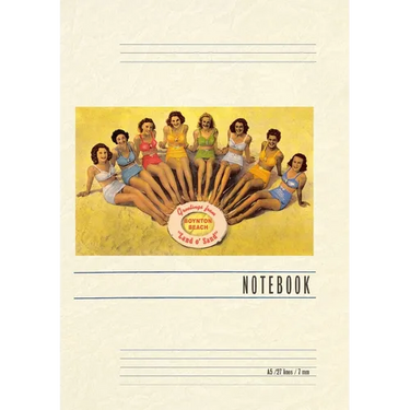 Vintage Lined Notebook Greetings from Boynton Beach