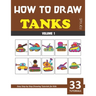 How to Draw Tanks for Kids - Volume 1