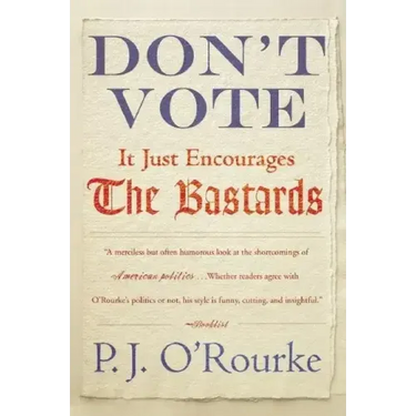 Don't Vote It Just Encourages the Bastards