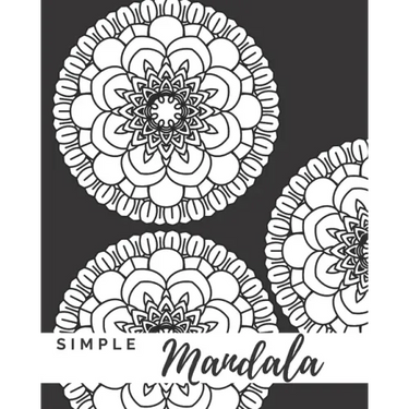 Simple Mandala: A Mandala Coloring Book With Easy To Color Bold Designs