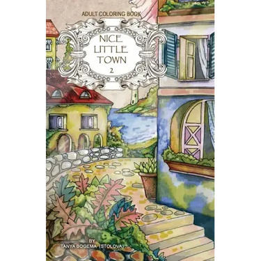 Adult coloring book: Nice Little Town