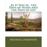 As It Was In the Days of Noah and the Days of Lot