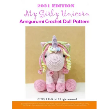 My Girly Unicorn Amigurumi Crochet Doll Pattern 2021
