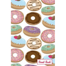 Donut-Book: Multi colored donut print