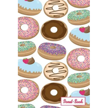 Donut-Book: Multi colored donut print