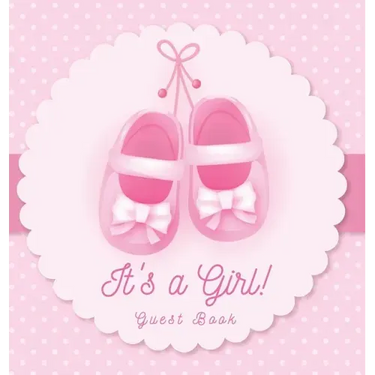 It's a Girl! Baby Shower Guest Book: Pink Ballerina Tutu Theme, Wishes to Baby and Advice for Parents, Guests Sign in Personalized with Address Space,