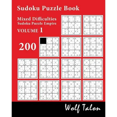 Sudoku Puzzle Book Mixed Difficulties - 200 Puzzles