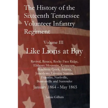 The History of the Sixteenth Tennessee Volunteer Infantry Regiment: Like Lions at Bay