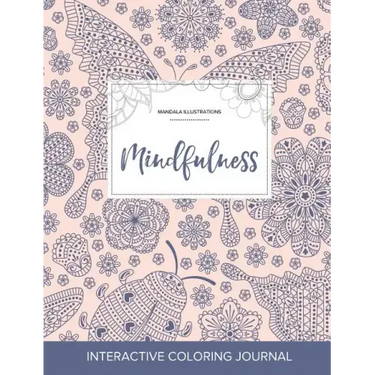 Adult Coloring Journal: Mindfulness (Mandala Illustrations, Ladybug)