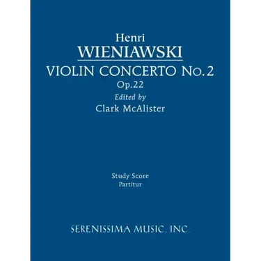 Violin Concerto No.2, Op.22: Study score