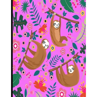This Is My Super Cute Sloth Puzzle Book: Pink Cover Sloth Puzzle Book With 110 Pages. Tic Tac Toe, Hangman, 4 In A Row & Dots And Boxes Activities Boo