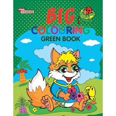 Big Colouring Green Book for 5 to 9 years Old Kids Fun Activity and Colouring Book for Children
