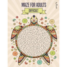 Maze for Adults Difficult: Maze puzzle book for adults - 150 Difficult Mazes and Labyrinth - Big book of mazes for adults - Can you escape the maze?