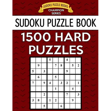 Sudoku Puzzle Book, 1,500 HARD Puzzles: Gigantic Bargain Sized Book, No Wasted Puzzles With Only One Level