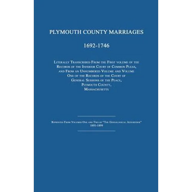 Plymouth County Marriages 1692-1746