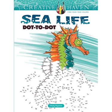 Creative Haven Sea Life Dot-To-Dot Coloring Book
