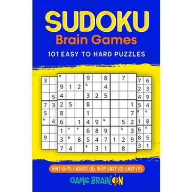 Sudoku Brain Games: 101 Easy To Hard Puzzles