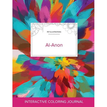 Adult Coloring Journal: Al-Anon (Pet Illustrations, Color Burst)
