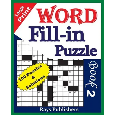 Large Print Word Fill-in Puzzle book 2