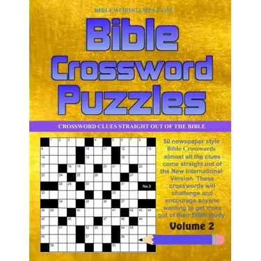 Bible Crossword Puzzles Vol.2: 50 Newspaper style Bible Crossword Puzzles