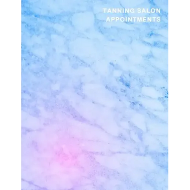 Tanning Salon Appointments: Classy blue and Pink marble client organiser With weekly and hourly time slots broken into 15 minute chunks.
