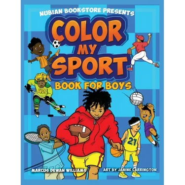 Nubian Bookstore Presents Color My Sport Book For Boys