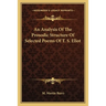 An Analysis Of The Prosodic Structure Of Selected Poems Of T. S. Eliot