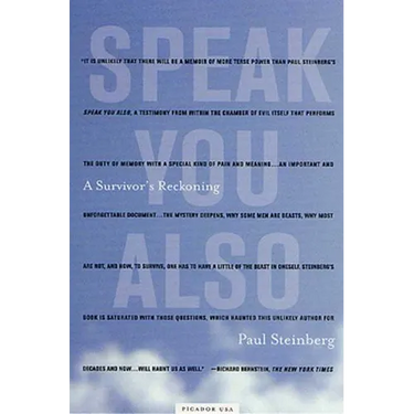 Speak You Also: A Survivor's Reckoning
