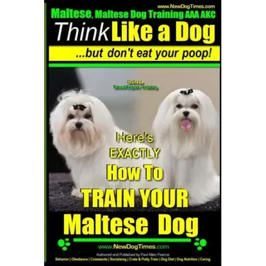 Maltese, Maltese Dog Training AAA AKC: Think Like a Dog But Don'T Eat Your Poop! Maltese Breed Expert Training: Here's EXACLTY How To TRAIN Your Malte