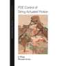 Pde Control of String-Actuated Motion