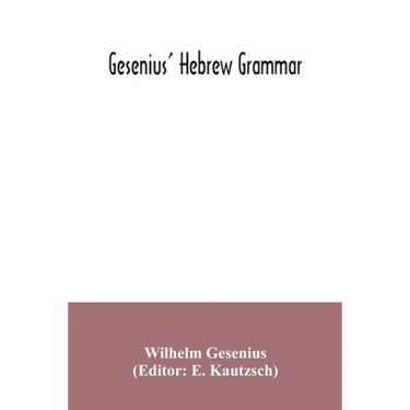 Gesenius' Hebrew grammar