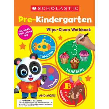 Scholastic Pre-K Wipe-Clean Workbook