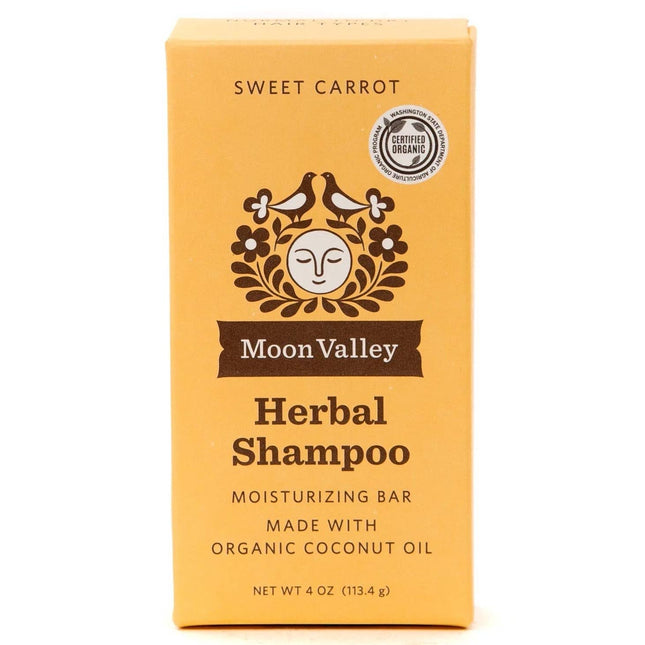Moon Valley Organics Shampoo Bar 3.5 Oz. - Sweet Carrot with Coconut Oil by FreeShippingAllOrders.com