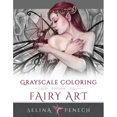Fairy Art - Grayscale Coloring Edition