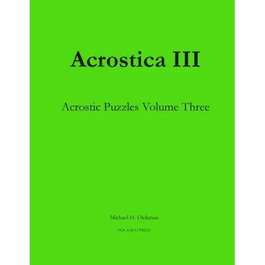 Acrostica III: Acrostic Puzzles Volume Three