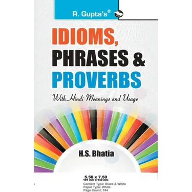 Idioms, Phrases & Proverbs with Hindi Meanings & Usage