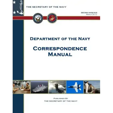 Department of the Navy Correspondence Manual