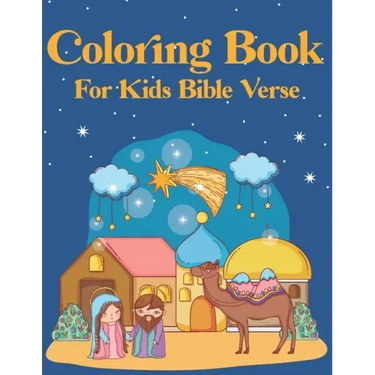 Coloring Book for kids Bible Verse: Christian Coloring Book for Children with Inspiring Bible Verse (volume 4)