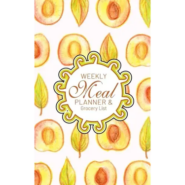 Weekly Meal Planner And Grocery List: Hardcover Book Family Food Menu Prep Journal With Sorted Grocery List - 52 Week 6 x 9 Hardbound Food Planner And