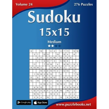 Sudoku 15x15 - Medium - Volume 24 - 276 Puzzles