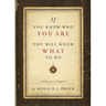 If You Know Who You Are, You Will Know What to Do: Living with Integrity