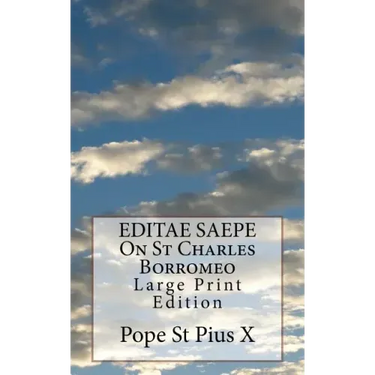 EDITAE SAEPE On St Charles Borromeo: Large Print Edition