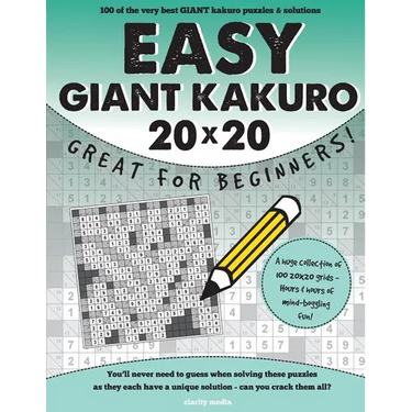 Easy Giant Kakuro: 100 puzzles. Ideal for beginners