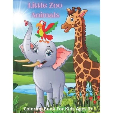 Little Zoo Animals - Coloring Book For Kids Ages 3+