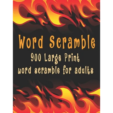 Word scramble: 900 Large Print word scramble for adults