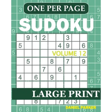 Large Print Easy Sudoku: Sudoku Puzzle Book For Adults Volume 12
