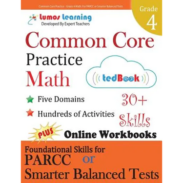 Common Core Practice - Grade 4 Math: Workbooks to Prepare for the Parcc or Smarter Balanced Test