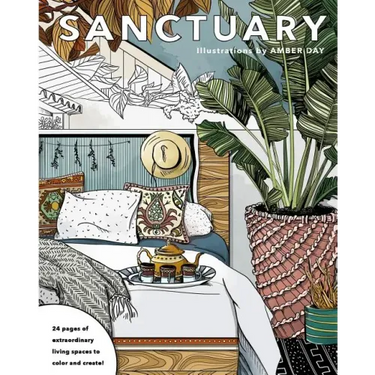 Sanctuary: Living Spaces Coloring Book