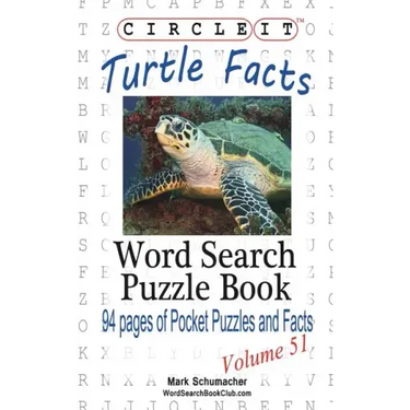 Circle It, Turtle Facts, Word Search, Puzzle Book