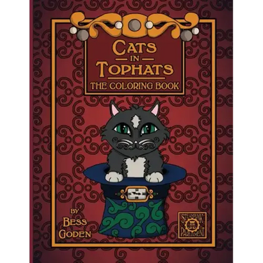 Cats in Tophats: A Steampunk Coloring Book